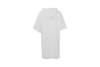 white hooded towel– short sleeve free size
