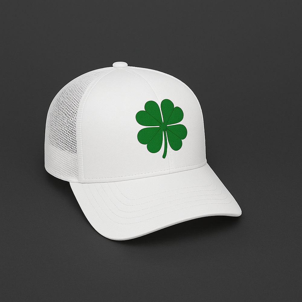 the clover trucker – men’s cap | comfortable & stylish