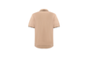 beige open-collar shirt