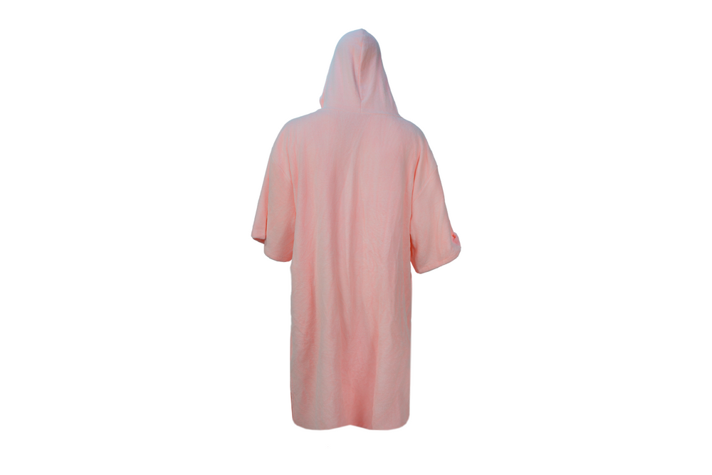 pink hooded towel– short sleeve free size