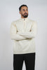 Cashmere Pullover Zipper White