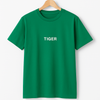 green "tiger" graphic tee with tiger illustration – t-shirt