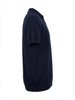 Wool Polo With Zipper Short Sleeve NAVY