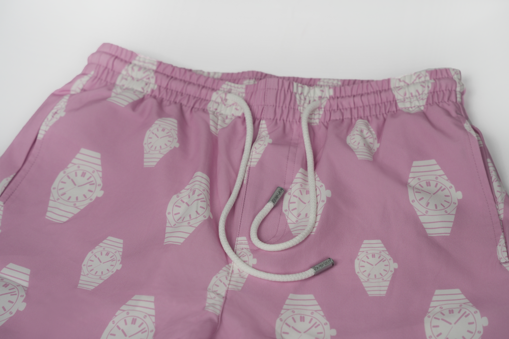 pink full watch edition swim shorts