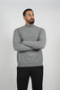 Wool Pullover Zipper-  Gray