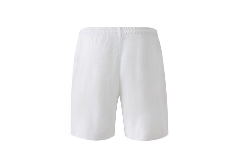 white towel shorts