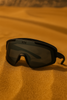 full-view protective sport goggles gray