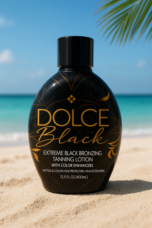 dolce black luxe – extreme black bronzing tanning lotion