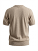 Cashmere Round Neck Short Sleeve Cream