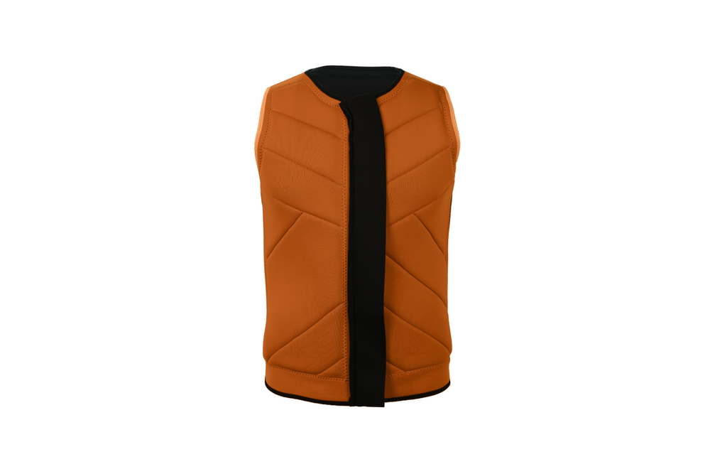 Jet Ski Life Vest with Pocket - Black & Orange