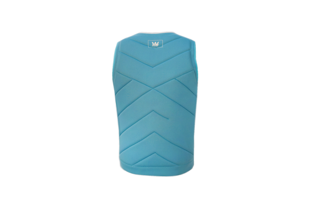 Jet Ski Life Vest with Pocket- White & Sky Blue