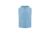 sleeveless towel hoodie – baby blue