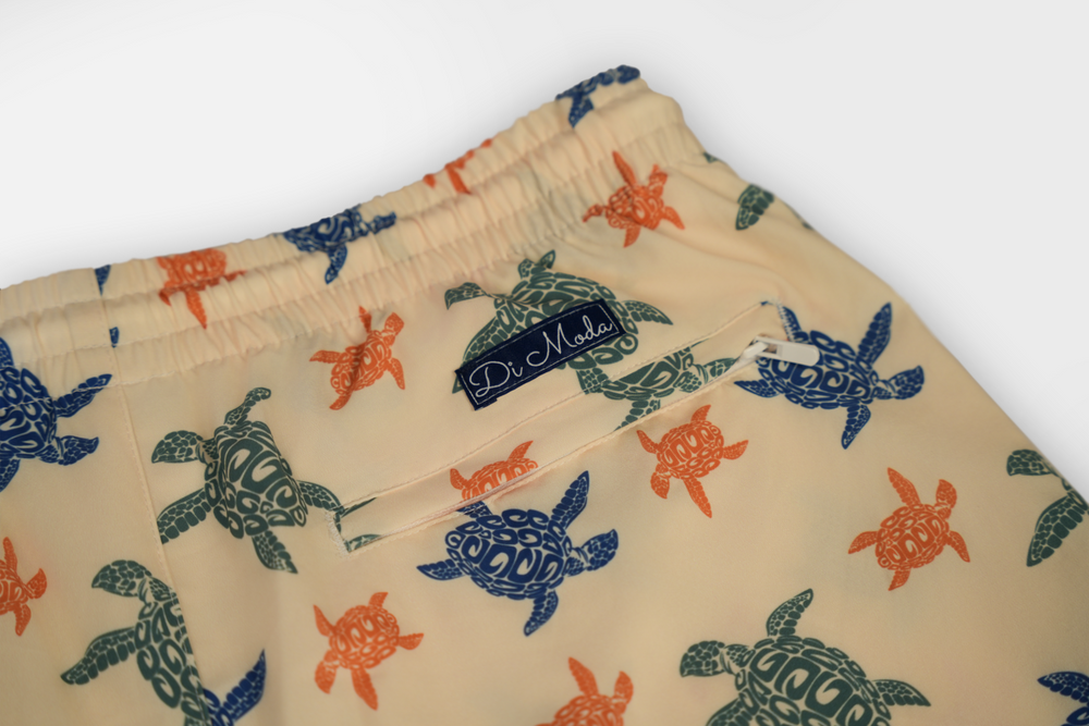turtle drift - swim shorts beige