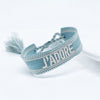 J’ADORE Embroidered Woven Bracelet