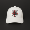 the lion's cross white trucker – men’s cap | comfortable & stylish