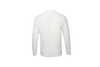 white v neck long sleeve shirt