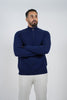 Cashmere Pullover Zipper Navy