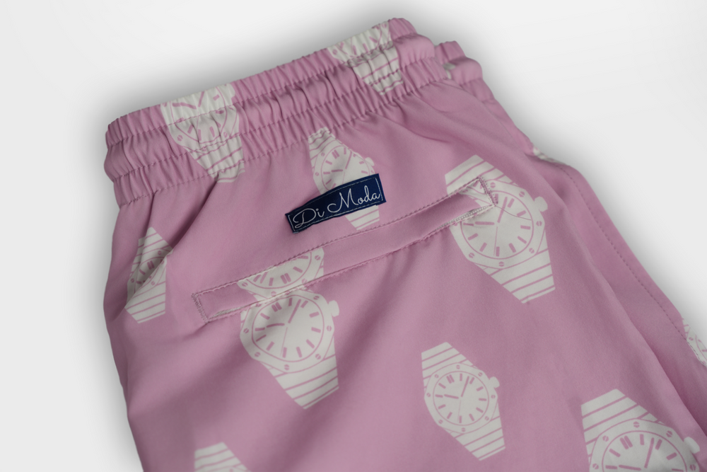 pink full watch edition swim shorts