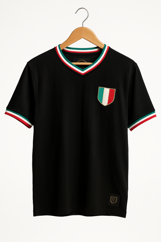 gli azzurri black - football town t-shirt