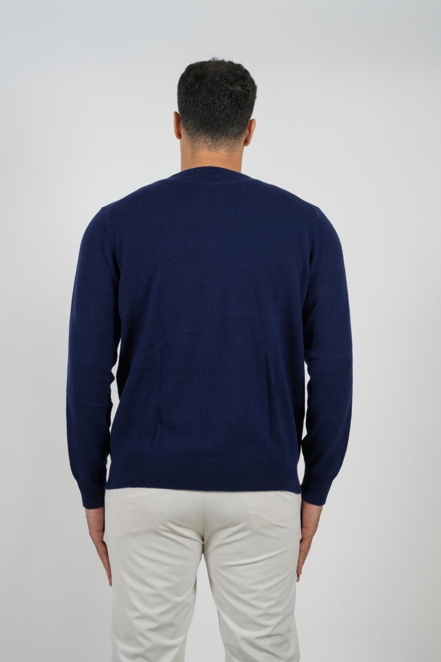 Cashmere Circle Pullover Navy