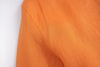 orange linen long-sleeve shirt