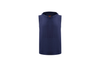 navy sleeveless towel hoodie