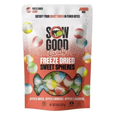 sow good freeze-dried sweet spheres candy