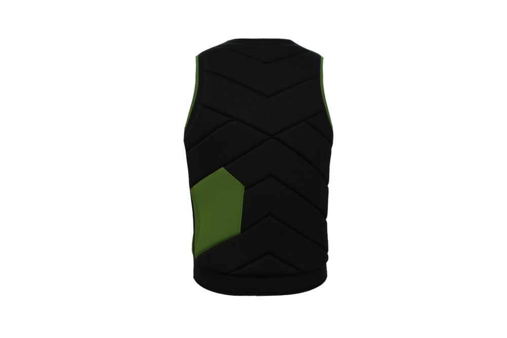 Jet Ski Life Vest with Pocket -Black & Green