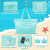 Tagitary Mesh Beach Bag-Blue