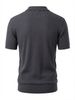 Wool Polo V Neck With Line On Body