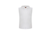 white sleeveless towel hoodie