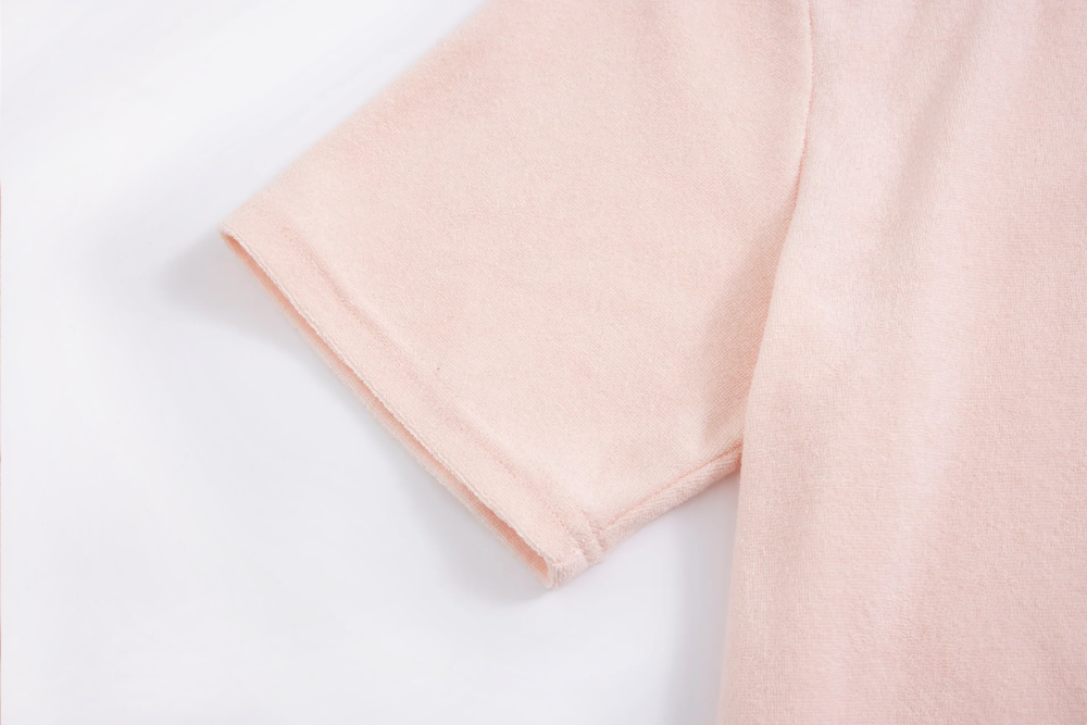 towel polo shirt pink