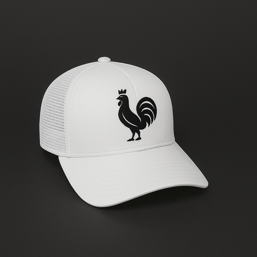 les bleus white trucker – men’s cap | comfortable & stylish