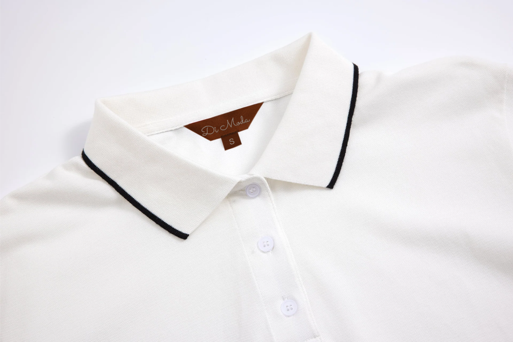 white classic polo t-shirt