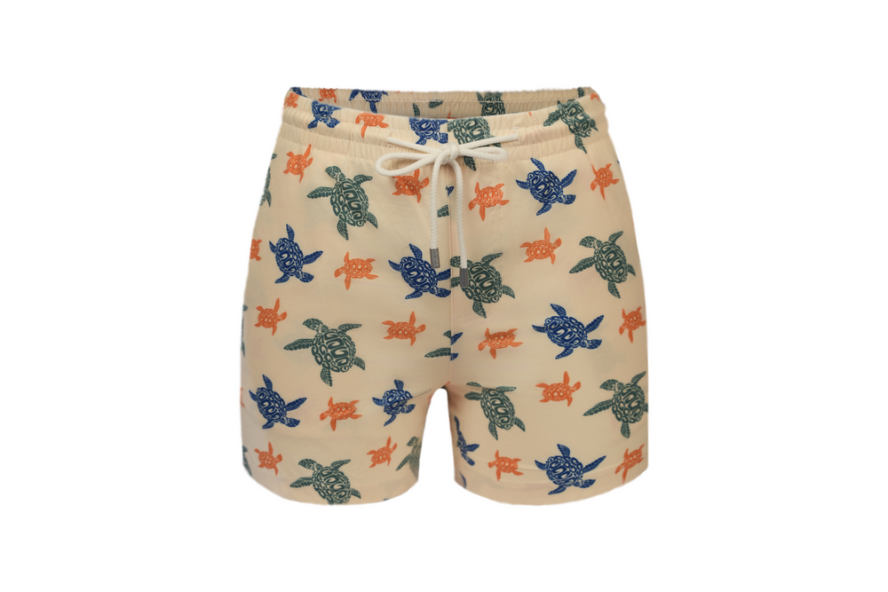 turtle drift - swim shorts beige