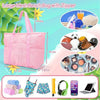 Tagitary Mesh Beach Bag-Pink