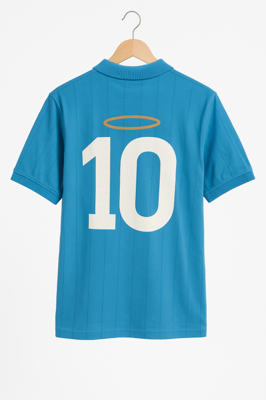 tribute d10s azzurro. maradona - football town t-shirt