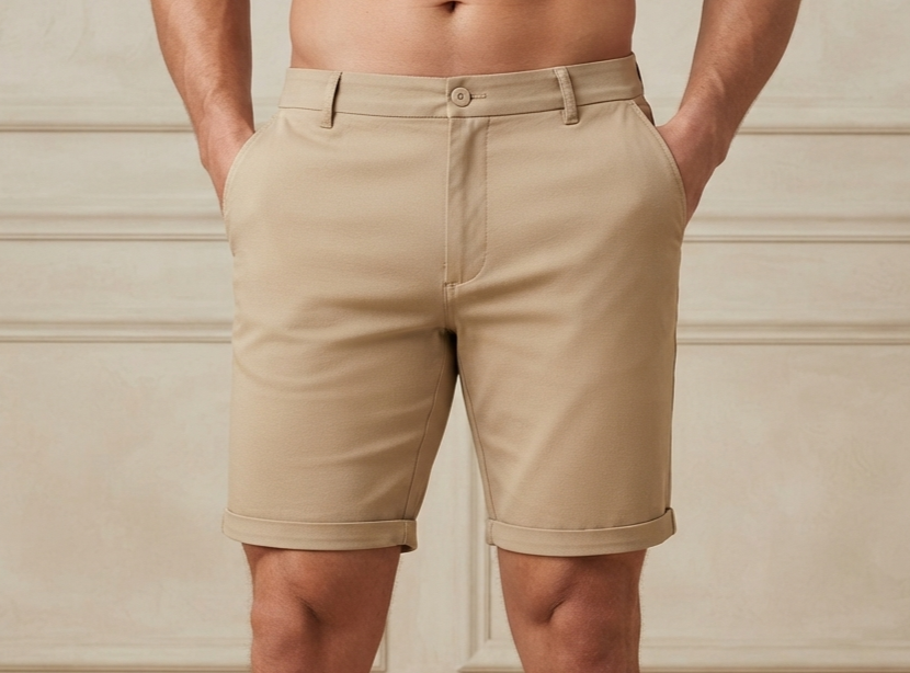 classic chino short beige