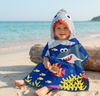 kids hooded beach towel – the sharks