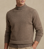 Cashmere High Neck Pullover Camel