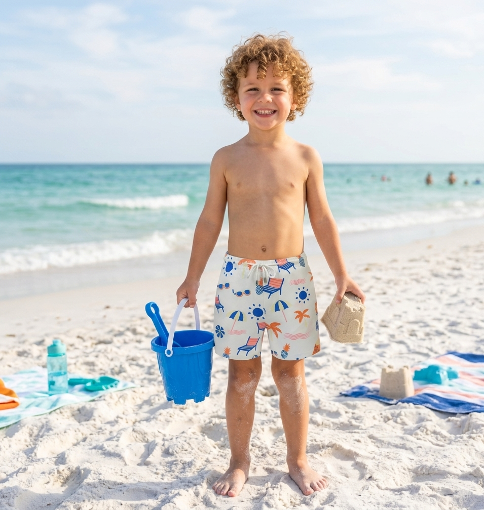 beach spirit - kids swim shorts