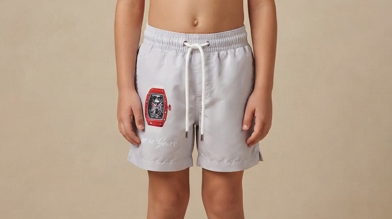 Kids Swimming Shorts TIME IS YOURS