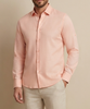 pink linen long-sleeve shirt