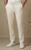 ivory linen pants