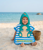 kids hooded beach towel – dinosaur world