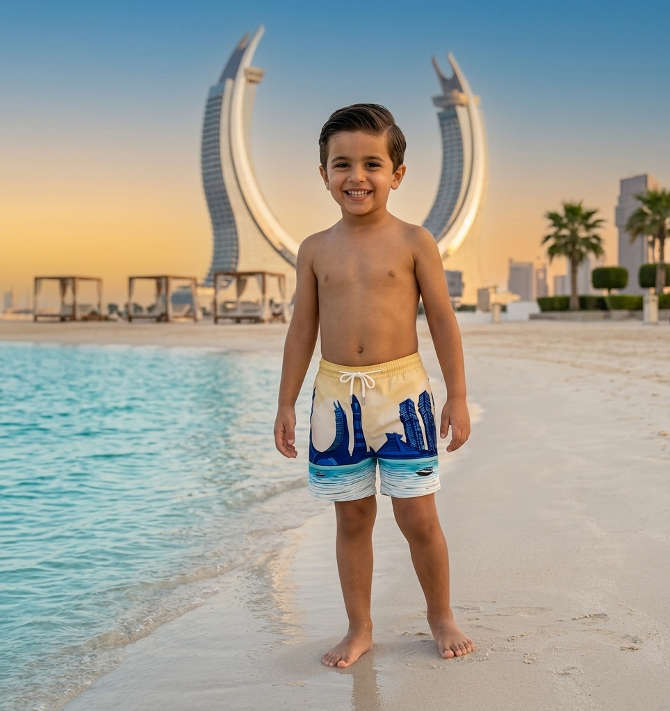 zigzag doha - kids swim shorts