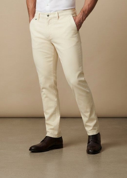 off white Stretch Pant