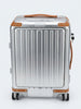 MALA 20" Aluminium Luggage Case with Front Laptop Pocket & USB Port