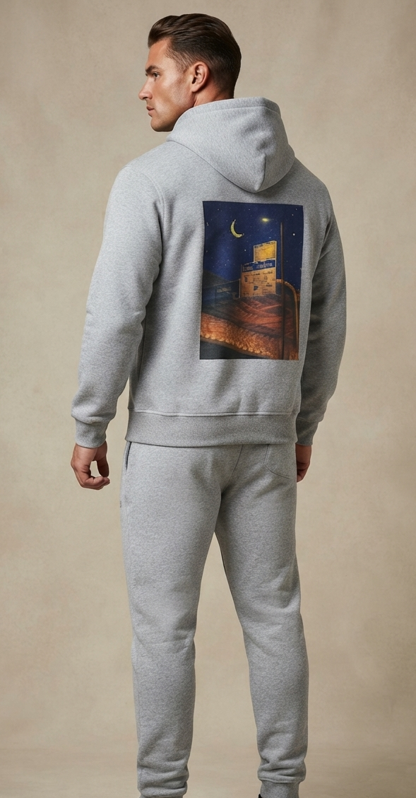 Sealine Exit Graphic Oversized Set – Heather Grey
