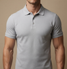 grey classic polo t-shirt